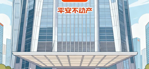 平安不动产品牌标识，双方在深圳平安金融中心等多个地标项目中有紧密的物业服务合作